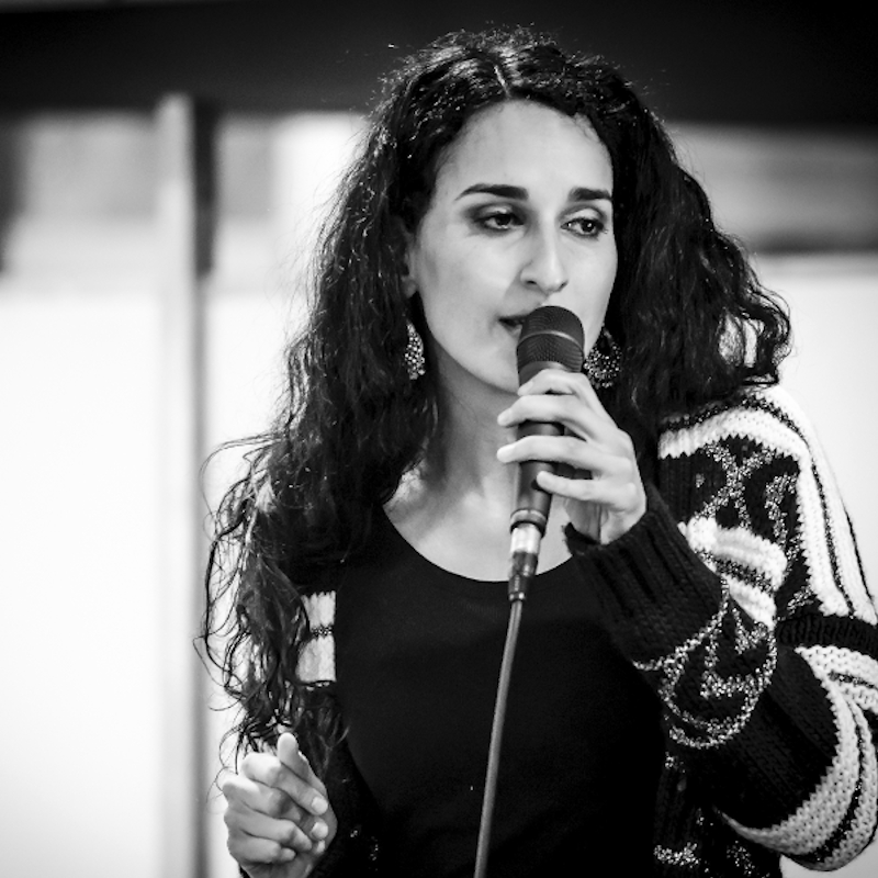 Sepideh Baradaran singing at Euskirchener Friedenstag